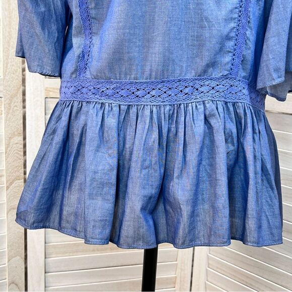 3/$25 Matilda Jane Hour by Hour Chambray Kimono Jacket XS - Picture 8 of 12